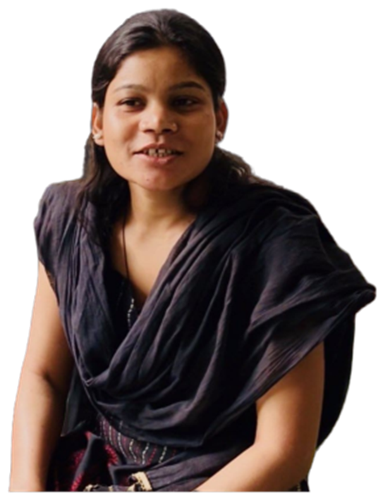 A young Santal woman, a teacher at the Gurap school