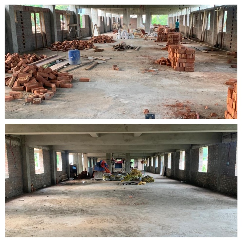 Dining hall construction in Gurap
